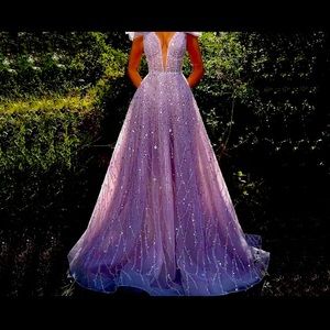 Elegant purple dress